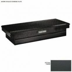 Tradesman 70 Inch Crossbed Full Size Black Aluminum Push Button Tool Box 79306PB - Tool Boxes