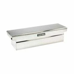 Tradesman Truck 71 Inch Cross Bed Full Size Deep Black Aluminum Tool Box with Push Button 9100DBPB - Tool Boxes