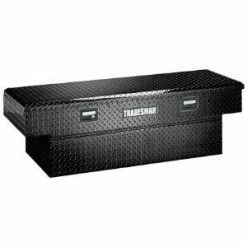 Tradesman Truck 60 Inch Flush Mount Mid Size Black Aluminum Tool Box for Crew Cab Trucks 79460CC - Tool Boxes